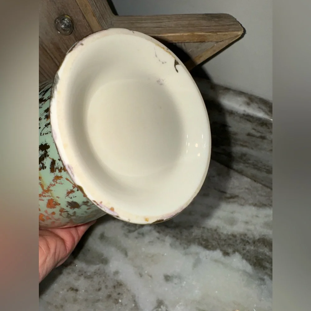 Vintage Japanese Floral Porcelain Vase